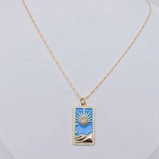 Del Sol Enamel Charm Necklace