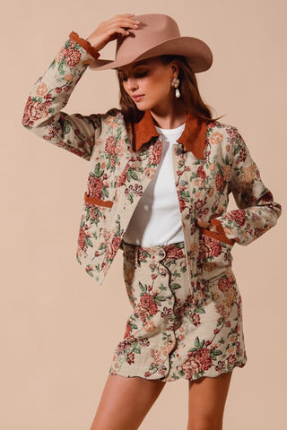 Letting Me Down Jacquard Tapestry Jacket