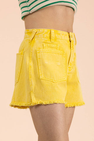 Here Comes The Sun Denim Shorts