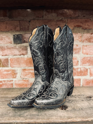 Vintage JB Dillon Cowboy Boots W Sz 6.5