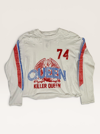Queen Chop Shop Distressed Long Sleeve
