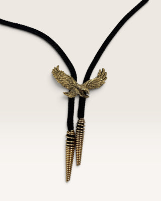 Brass Eagle Bolo Tie
