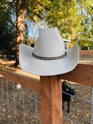 Brown Braided Genuine Horse Hair Hat Band