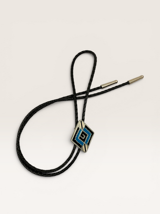 Vintage Siskiyou Buckle Co. Geometric Bolo Tie
