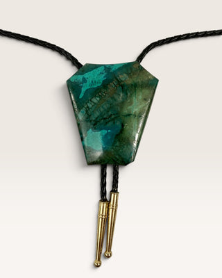 Chrysocolla Malachite Bolo Tie