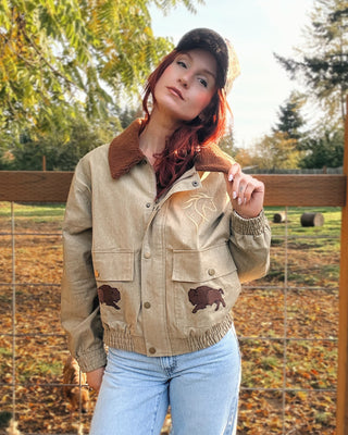 Badlands Sherpa-Collar Denim Jacket