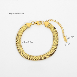 18K Gold Plated Chain Bracelets