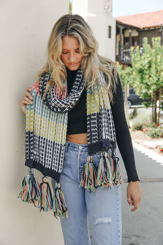 Boho Knit Scarf