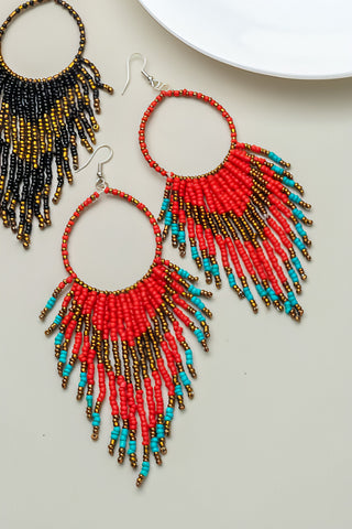 Laredo Beaded Fringe Earring