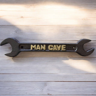 Cast Iron Man Cave Plaque