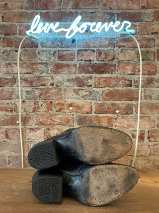 Tony Lama Smooth Quill Ostrich Women’s Cowboy Boots Size 10