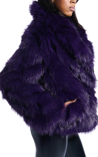 Purple Haze Faux Fur Jacket