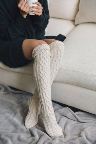 Coastal Thigh High Socks