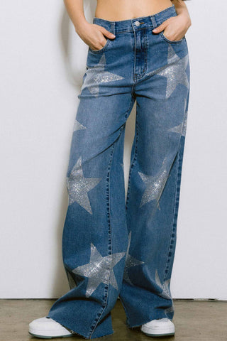 Ziggy Star Rhinestone Pants
