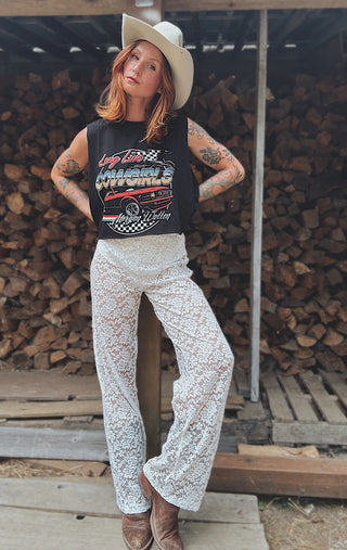 Stop and Stare Lace Pants