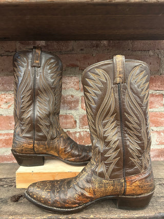 Dan Post Monitor Lizard Men’s Cowboy Boots Size 11