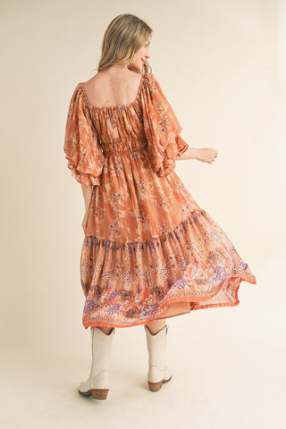 Western Skies Midi Dress