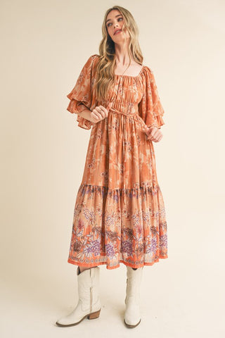 Western Skies Midi Dress