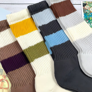 Men's Striped Crew Socks