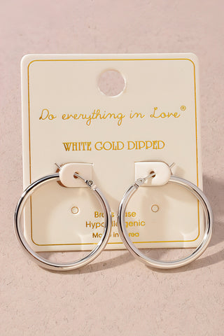 18K Gold Plated Hoop Earrings