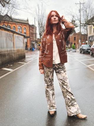 Road Runner Paisley Sweater