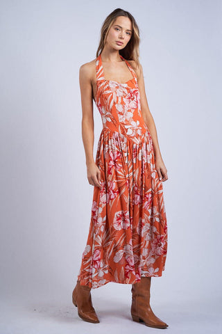 Orange Blossom Special Midi Dress