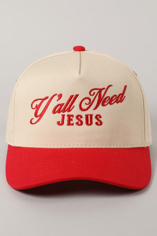 Manda Leigh Y'all Need Jesus Trucker Hat