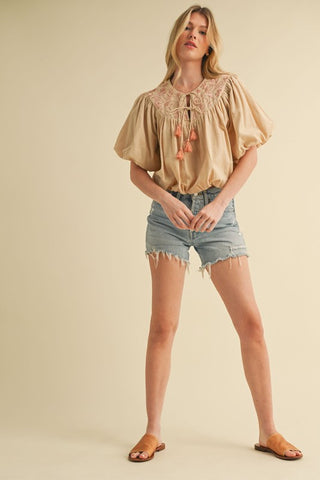 Alia Embroidered Top