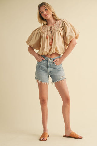 Alia Embroidered Top