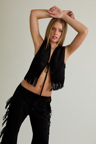 I Never Lie Fringe Vest