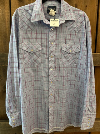 Vintage Men’s Wrangler Snap Up Shirt L
