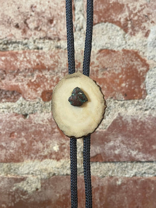 Wood & Rock Bolo Tie