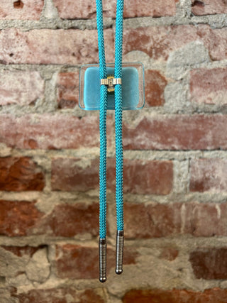 Striped Glass Bolo Tie