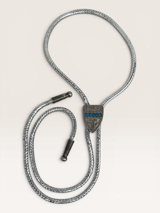 Vintage Silver and Turquoise Bolo Tie