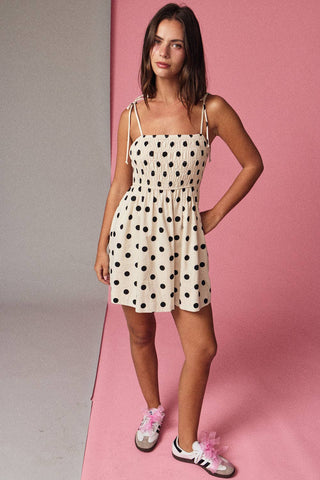 Slow Burn Polka Dot Dress
