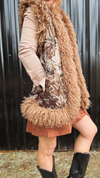 Desert Daisy Jacquard Vest