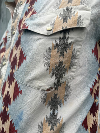 Vintage Men’s Wrangler Snap Up Shirt XL