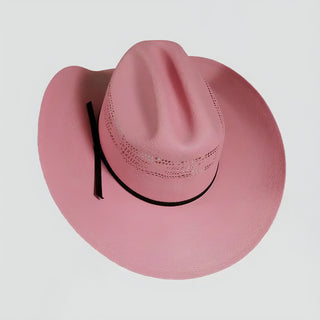 Chelsea Women's Straw Cowgirl Hat Pink