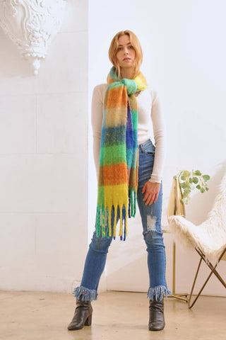 Chroma Fringe Scarf