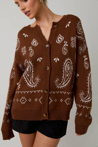 Road Runner Paisley Sweater