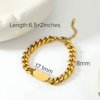 18K Gold Plated Chain Bracelets