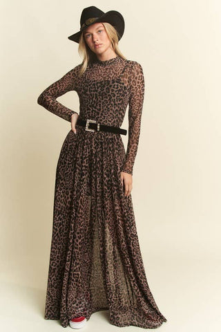 Mayhem Long Sleeve Mesh Dress