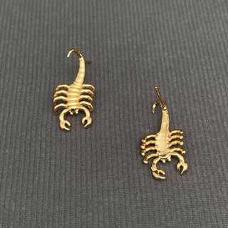 18k Scorpion Stud Earrings