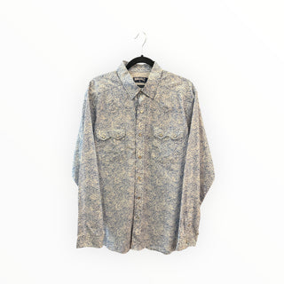 Vintage Slim PanHandle Men’s Snap Up Shirt Size Large