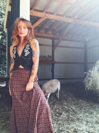 Cherry Bomb Denim Vest