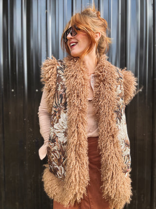 Desert Daisy Jacquard Vest