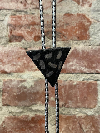 Handmade Triangle Ceramic Bolo Tie