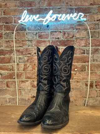 Nocona Lizard Skin Men’s Cowboy Boots Size 10 Wide