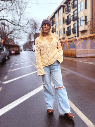 Lainey Cable Knit Sweater