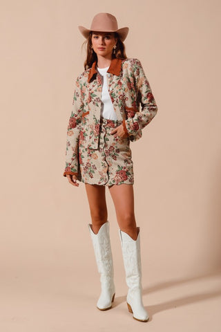 Letting Me Down Jacquard Tapestry Jacket